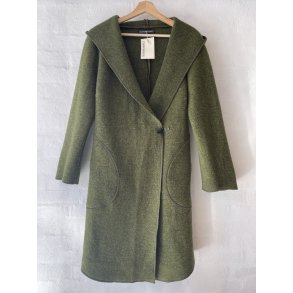 Lang uldjakke. Grn. 